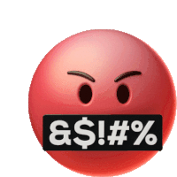 No Emoji Sticker - No Emoji Angry Stickers