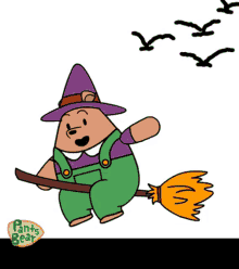 Halloween Witchcraft GIF - Halloween Witchcraft Witch Flying On A Broom GIFs