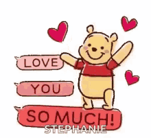 Winnie The Pooh Love GIF - Winnie The Pooh Love Hearts GIFs