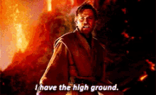 Star Wars I Have The High Ground GIF - Star Wars I Have The High Ground GIFs