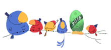 google 2016 bird happy new year google doodle