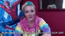 Jenna Marbles Here To Help You Suck Less GIF - Jenna Marbles Here To Help You Suck Less You Tuber GIFs