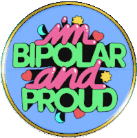 Im Bipolar And Proud Stars Sticker - Im Bipolar And Proud Stars Hearts Stickers