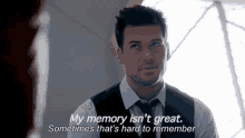 My Memory Isn'T Great. Sometimes That'S Hard To Remember. GIF - Memory My Memory Isnt Great Bad Memory GIFs