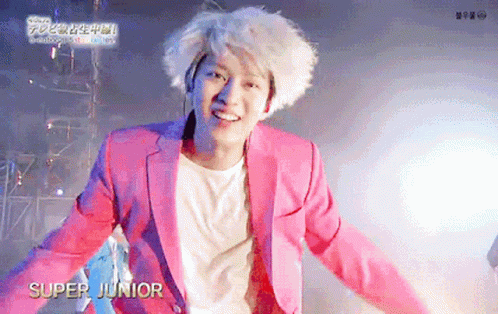 Super Junior Heechul Gif Super Junior Heechul Super Junior Heechul Blond Discover Share Gifs