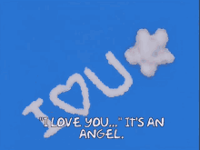 the simpsons happy valentines day maude flanders i love you angel sky writing