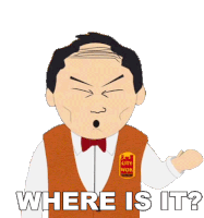 Where Is It Tuong Lu Kim Sticker - Where Is It Tuong Lu Kim South Park Stickers