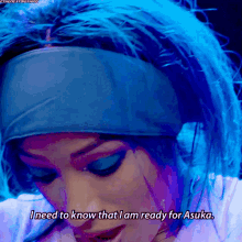 Sasha Banks I Need To Know GIF - Sasha Banks I Need To Know I Am Ready For Asuka GIFs