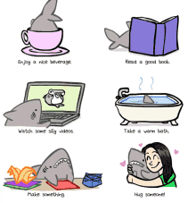 shark drawing life tips to do list