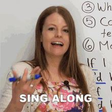 Sing Along Emma GIF - Sing Along Emma Learn English With Emma GIFs