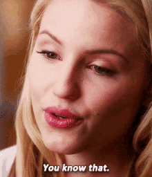 Glee Quinn Fabray GIF - Glee Quinn Fabray You Know That GIFs