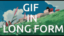 kikis delivery service studio ghibli gif in long form lying down cloud