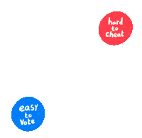 Easy To Vote Hard To Cheat Sticker - Easy To Vote Hard To Cheat For The People Act Stickers