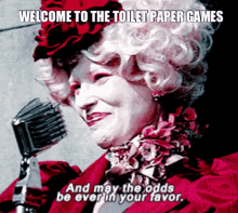 Hunger Games May The Odds Be Ever In Your Favor GIF - Hunger Games May The Odds Be Ever In Your Favor Effie Trinket GIFs