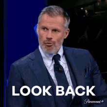 Look Back Jamie Carragher GIF - Look Back Jamie Carragher Champions League GIFs