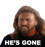 Hes Gone Barry Gibb Sticker - Hes Gone Barry Gibb Bee Gees Stickers