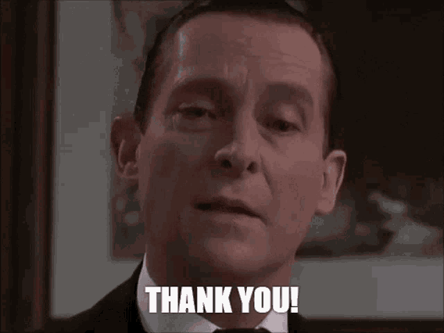Sherlock Holmes (played by Jeremy Brett) saying thank you gif