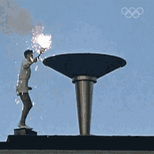 Olympic Flame Olympics GIF - Olympic Flame Olympics Lighting Ceremony GIFs