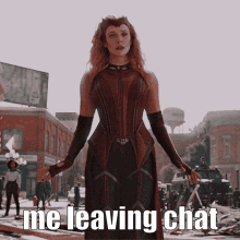 Scarlet Witch Me Leaving Chat GIF - Scarlet Witch Me Leaving Chat Fortnite GIFs