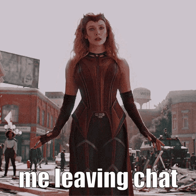 Scarlet Witch Me Leaving Chat GIF - Scarlet Witch Me Leaving Chat Fortnite GIFs