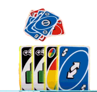 Blue Reverse Card Uno Sticker - Blue Reverse Card Uno Mattel163games Stickers