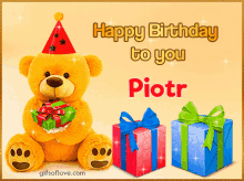 happy birthday happy birthday to you piotr piotr name name