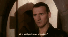 Doctor Who Christopher Eccleston GIF - Doctor Who Christopher Eccleston Important GIFs