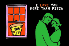 Love You Pizza GIF - Love You Pizza Couple GIFs