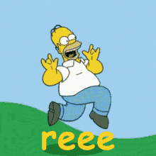 Reee Homer Simpson GIF - Reee Homer Simpson Frolic GIFs