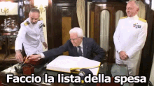 mattarella sergio president republic shopping list writing