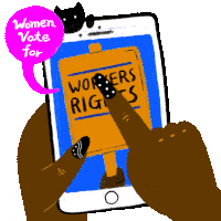 Women Vote Make Your Voting Plan Sticker - Women Vote Make Your Voting Plan Voting Plan Stickers