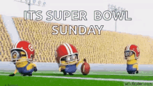 Its Super Bowl Sunday Minions GIF - Its Super Bowl Sunday Minions Kick GIFs