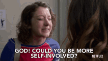 Self Involved Can You Be More Self Involved GIF - Self Involved Can You Be More Self Involved Kimmy Shields GIFs