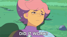 did it work is it working how was it did we do it princess glimmer