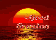 Good Evening Sunset GIF - Good Evening Sunset Beach GIFs