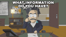 What Information Do You Have Geraldo Rivera GIF - What Information Do You Have Geraldo Rivera South Park GIFs