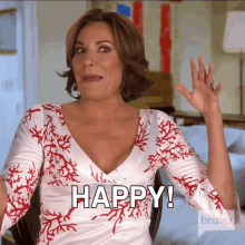 Happy Real Housewives Of New York GIF - Happy Real Housewives Of New York Joyful GIFs