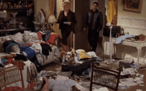 Messy House GIF - Messy House Friends - Discover & Share GIFs
