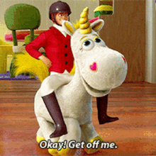 Toy Story Buttercup GIF - Toy Story Buttercup Okay Get Off Me GIFs