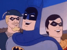 Laughing Batman And Robin Cartoons GIF - Laughing Batman And Robin Cartoons GIFs