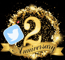 anniversary 2nd twitter glitter happy