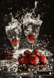 champagne strawberries cheers