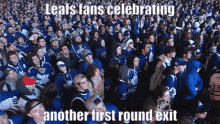 Toronto Maple Leafs Leafs Fans GIF - Toronto Maple Leafs Leafs Fans First Round Exit GIFs