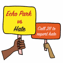 echo park vs hate echo park odio hate marca211