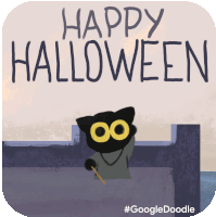Happy Halloween Halloween Sticker - Happy Halloween Halloween Black Cat Stickers