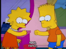 Rock Paper GIF - Rock Paper Simpsons GIFs