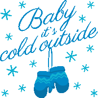 Baby Its Cold Outside Winter Joy Sticker - Baby Its Cold Outside Winter Joy Joypixels Stickers