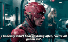 Justice League The Flash GIF - Justice League The Flash I Honestly Didnt Hear Anything After GIFs