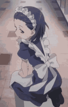 Anime Girl Rotate Maid GIF - Anime Girl Rotate Rotate Anime Girl GIFs