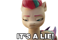 Its A Lie Zipp Storm Sticker - Its A Lie Zipp Storm My Little Pony Stickers